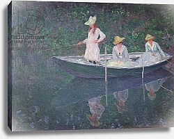Постер Моне Клод (Claude Monet) The Boat at Giverny, c.1887
