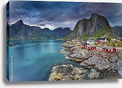 Постер Вечерние Лофотенские острова. Норвегия