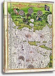 Постер Тестю Гульем (карты) Fol.47v Map of Peru, from 'Cosmographie Universelle', 1555