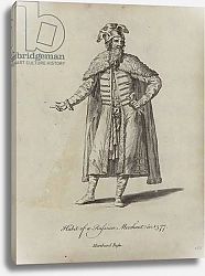 Постер Школа: Английская 18в. Habit of a Russian Merchant in 1577
