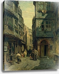 Постер Бургер Антон The Jewish Quarter in Frankfurt, 1883