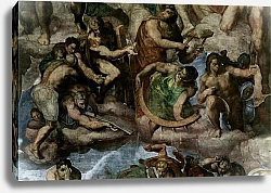 Постер Микеланджело (Michelangelo Buonarroti) Страшный суд, фреска из Сикстинской капеллы [07]. Фрагмент. Мученики с орудиями своих мук