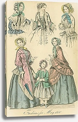 Постер Fashions for May 1850