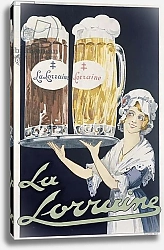 Постер Школа: Французская Poster advertising 'La Lorraine' beer