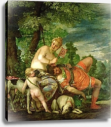 Постер Веронезе Паоло Venus and Adonis, 1580