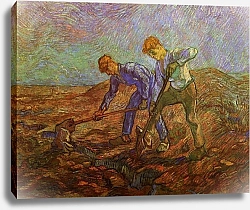 Постер Ван Гог Винсент (Vincent Van Gogh) Два землекопа