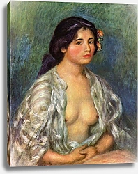 Постер Ренуар Пьер (Pierre-Auguste Renoir) Габриэль в расстегнутой блузе