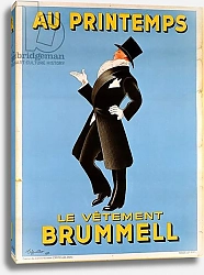 Постер Капиелло Леонетто Poster advertising 'Brummel' clothing for men at 'Printemps' department store, 1936