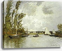 Постер Моне Клод (Claude Monet) The Little Branch of the Seine at Argenteuil