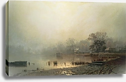 Постер Каменев Лев Туман. Красный пруд в Москве осенью. 1871