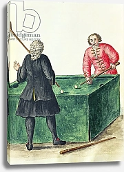 Постер Гревенброк Ян Two Venetian Noblemen Playing Billiards