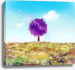 Постер Фиолетовое дерево