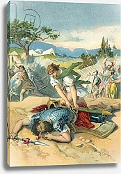 Постер Школа: Немецкая школа (19 в.) David and Goliath 2