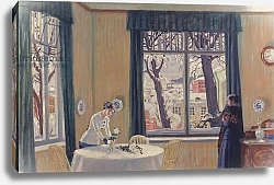 Постер Кустодиев Борис In the Room. Winter, 1915