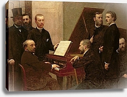 Постер Фантен-Латур Анри Around the Piano, 1885