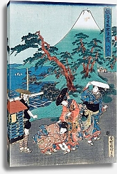 Постер Утагава Кунисада Act VIII; Konami’s Bridal Procession.