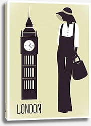 Постер Девушка в Лондоне