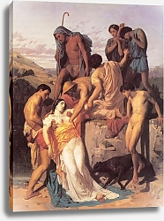 Постер Бугеро Вильям (Adolphe-William Bouguereau) Зенобия, найденная пастухами на берегах Араксы