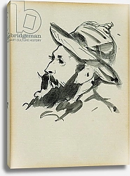 Постер Мане Эдуард (Edouard Manet) Head of a Man 1874