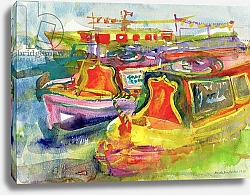Постер Букер Бренда (совр) Canal Boats, 1989