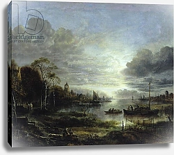 Постер Ниер Арт Landscape in Moonlight