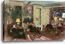 Постер Вюйар Эдуар Interior or, The Salon with Three Lamps, 1899