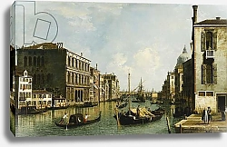 Постер Каналетто (Giovanni Antonio Canal) The Grand Canal, Venice, Looking East from the Campo S. Vio,