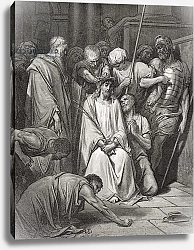 Постер Доре Гюстав The Crown of Thorns, illustration from Dore's 'The Holy Bible', engraved by Pannemaker, 1866