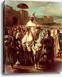 Постер Делакруа Эжен (Eugene Delacroix) Abd Ar-Rahman, Sultan of Morocco, 1845