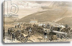 Постер Симпсон Вильям Commissariat Difficulties, the road from Balaklava to Sebastopol, at Kadikoi, during wet weather