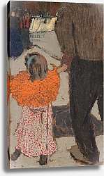 Постер Вюйар Эдуар Child wearing a red scarf, c.1891
