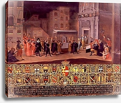 Постер Школа: Итальянская 17в. The Translation of the Remains of the Madonna of Provenzano, 1610