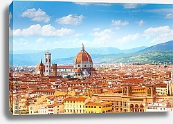 Постер Италия. Флоренция. Солнечная панорама
