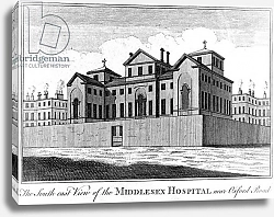 Постер Кинг Хайнц The South East View of the Middlesex Hospital, 1745