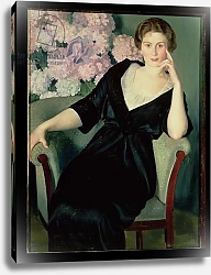 Постер Кустодиев Борис Portrait of Rene Ivanovna Notgaft 1914