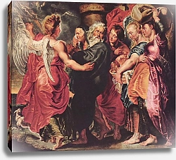 Постер Рубенс Петер (Pieter Paul Rubens) Лот с семьей покидает Содом