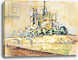 Постер Синьяк Поль (Paul Signac) Notre Dame, 1885