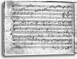 Постер Моцарт Вольфганг Trio in G major for violin, harpsichord and violoncello 1786 3