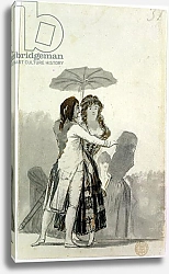 Постер Гойя Франсиско (Francisco de Goya) Couple with a Parasol