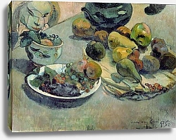 Постер Гоген Поль (Paul Gauguin) Still Life with Fruit, 1888