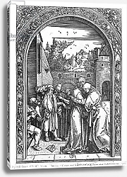 Постер Дюрер Альбрехт The meeting of St. Anne and St. Joachim at the Golden Gate, 1504