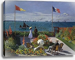 Постер Моне Клод (Claude Monet) Сад в Сант-Адресс