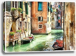Постер Романтический венецианский канал