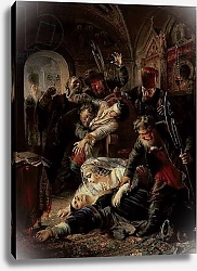 Постер Маковский Константин Hired Assassins Killing Tzar Boris Fyodorevich Godunov's Son, 1862 1
