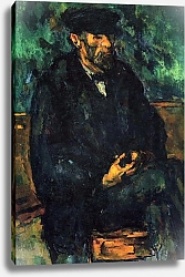 Постер Сезанн Поль (Paul Cezanne) Портрет садовника Валье