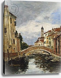 Постер Буден Эжен (Eugene Boudin) A Small Venetian Canal, 1895