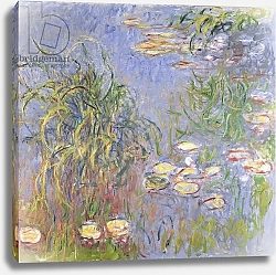 Постер Моне Клод (Claude Monet) Water-Lilies, Cluster of Grass, 1914-17
