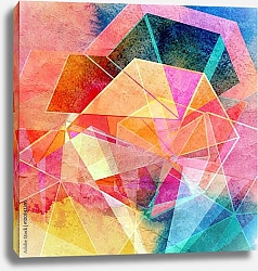 Постер Абстрактная красочная акварель #19