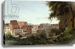 Постер Коро Жан (Jean-Baptiste Corot) View of the Colosseum from the Farnese Gardens, 1826
