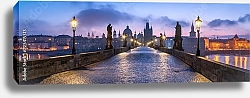 Постер Панорама Карлова моста в Праге, Чехия